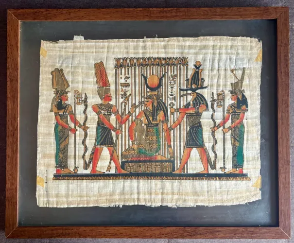 Quadro com papiro egípcio 