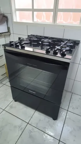 Fogão Brastemp 5 Bocas Mesa de Vidro com Forno a Gás - NÃO ENVIO E NEM ENTREGO
