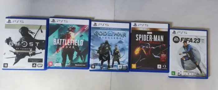 Jogos PS5 Originais - Mídia Física - Excelente Estado