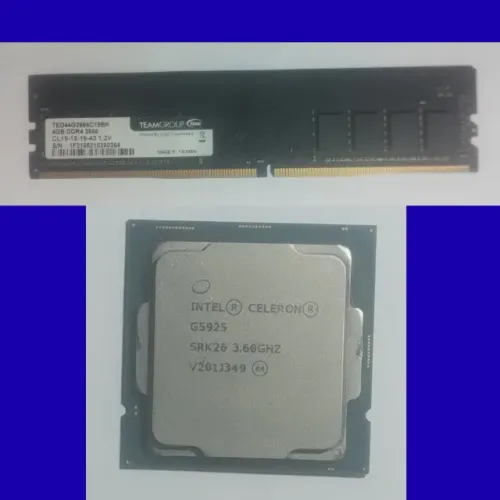 Combo Processador e Memória Ram ddr4