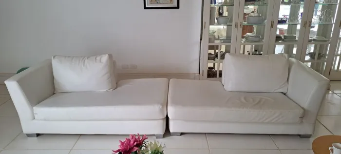 Conjunto de Sofá Branco
