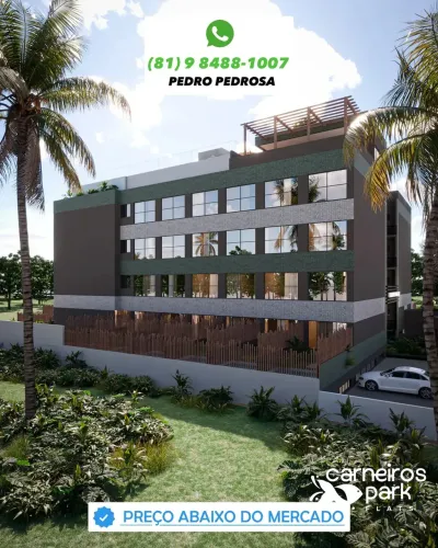 Apartamentos, Studios, Flats ao lado do parque aquático e ao lado da praia de carneiros