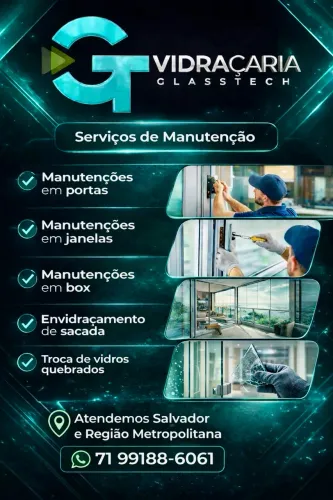 Serviço de Manutenção - Vidraçaria Glass Tech
