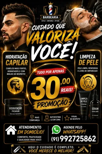 Barbeiro a domicílio 