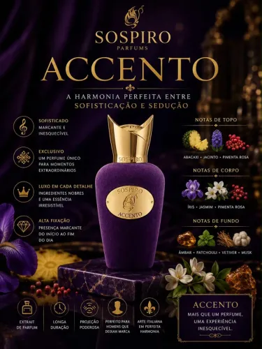 Vendo perfume de nicho original e lacrado - ACCENTO DA MARCA SOSPIRO