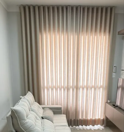Cortina de linho alto padrão 270x210cm