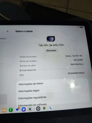 Tablet Samsung a9 5g