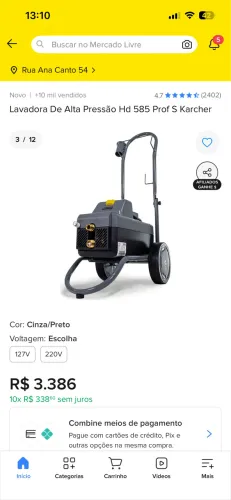 Maquina de lava jato hd 585 karcher profissional