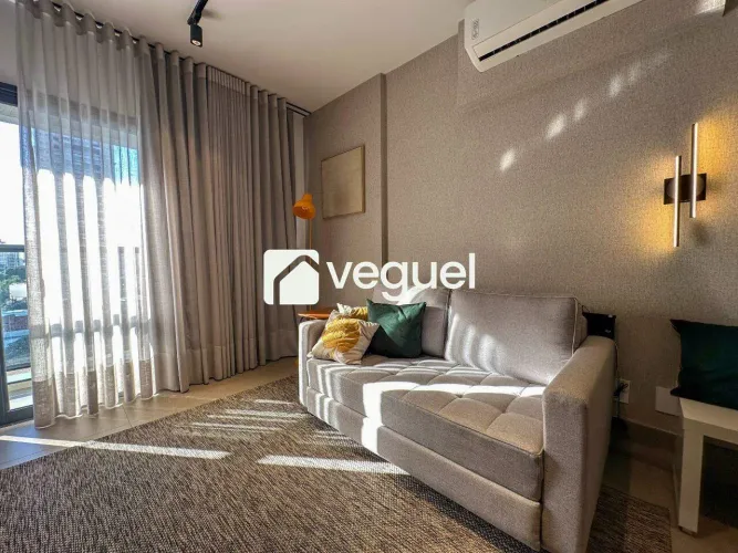Apartamento mobiliado de 42m² com 1 suíte para alugar no bairro Cambuí, Campinas/SP