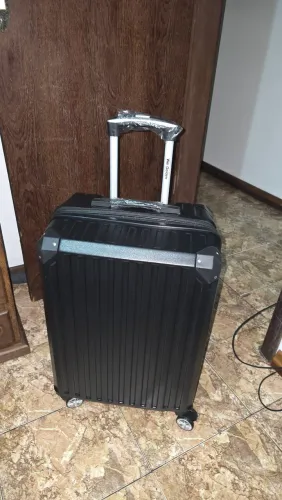 Mala de viagem 4 rodas 18kg 60x40x29cm preto roda removível