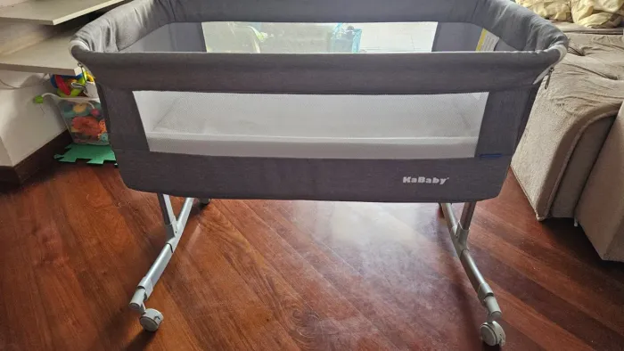 BERÇO PORTÁTIL KABABY SLEEP 3 EM 1 - CINZA