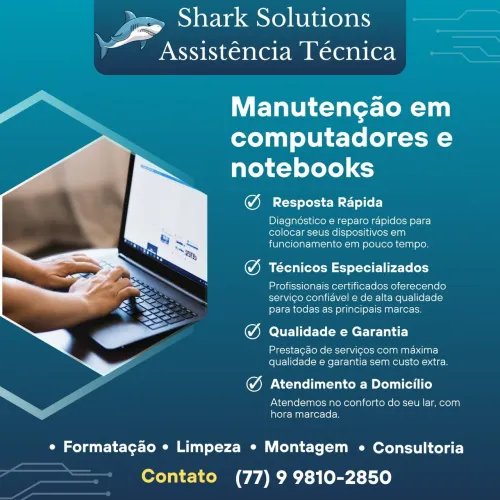 ASSISTÊNCIA TÉCNICA INFORMÁTICA FORMATAÇÃO LIMPEZA E MUITO MAIS  COMPUTADOR E NOTEBOOK 
