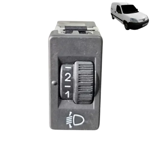 Botão Regulagem Luz Farol Peugeot Partner Furgão 2021 2022 Luz Farol