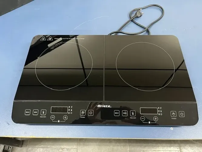 Cooktop Portátil Por Indução Ariete Touch 2 Bocas Preto - 127Volts