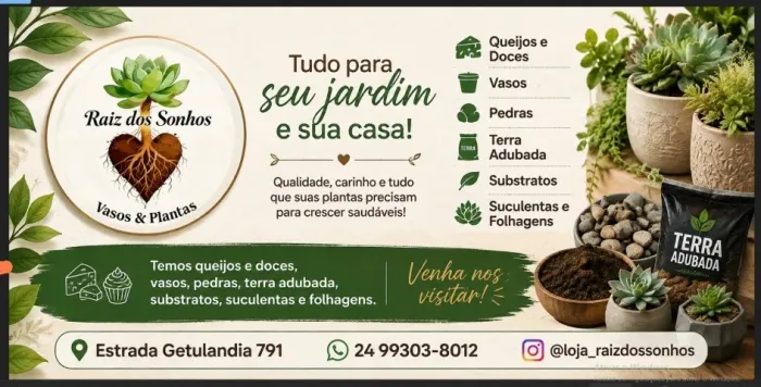 Tudo para seu jardim e sua casa