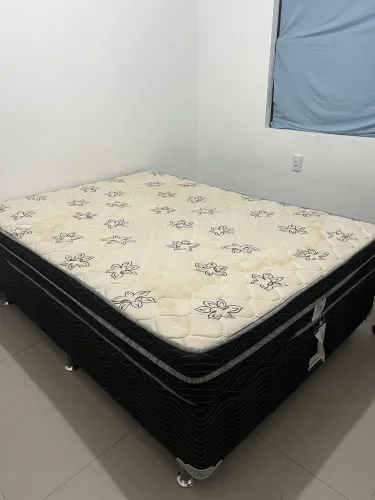 Cama Box Casal Ortobom + Colchão | Ótimo Estado