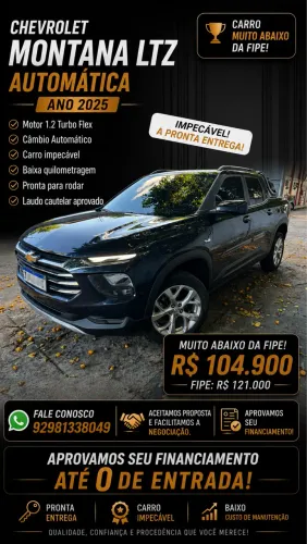 Chevrolet Montana LTZ 1.2 Turbo Flex 12V 4P Aut. 2025