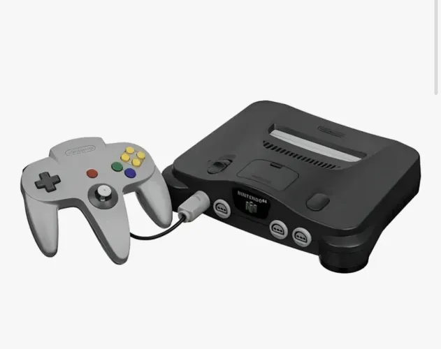 Nintendo 64 com 2 controles