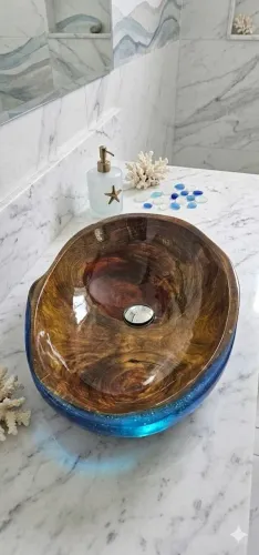 Cuba para banheiro resinada