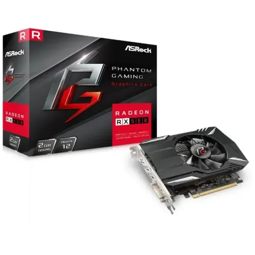 Placa de Vídeo RX 550 ASRock AMD Radeon Phantom Gaming