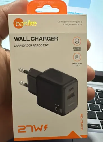 FONTE DE CARGA USB C X USB - A - TURBO DE 27W 