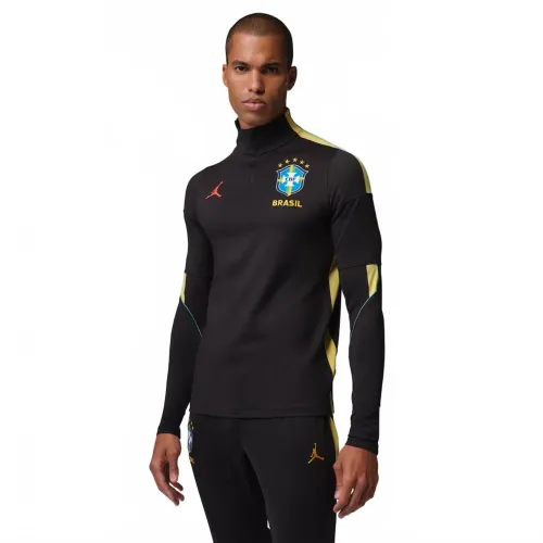 Camiseta Brasil Jordan Manga Longa Strike Drill 2026 Treino Original
