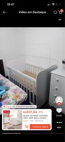 Berço para bebê