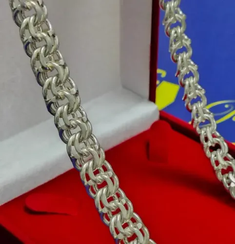 Cordão Prata 950 Peso 97 Gramas Maciço 10 mm