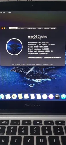 SOMENTE VENDA Macbook Pro 13' Intel Core i5 16GB Ram 120GB SSD e HD 1TB