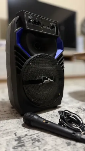 Caixa de Som Grasep Bluetooth 40W + Microfone