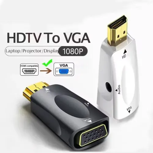 Conversor de Cabo HDMI para VGA, Adaptador Macho / Femea, 1080P