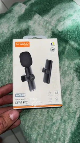MICROFONE SEM FIO Q?GOLD PLUS MCF-02 - NOVO NA CAIXA