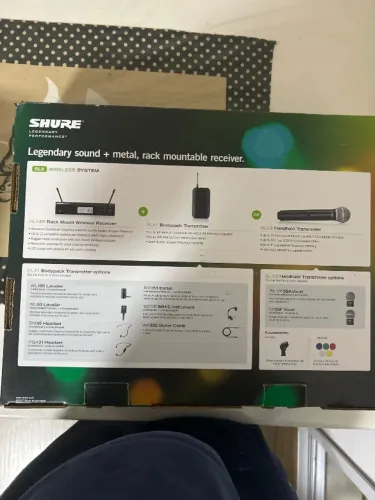 MICROFONE HEADSET SEM FIO SHURE BLX14R/SM35