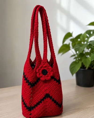 Bolsa de Crochê Artesanal