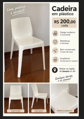 Cadeira tok e stok branca