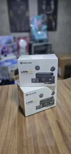 Microfone Hollyland Lark M2 Duo Combo Duplo<br>Para 2 Pessoas USB-C, Lightning e Camera preto