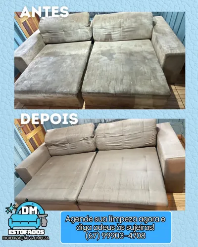 LIMPEZA E HIGIENIZAÇÃO DE ESTOFADOS