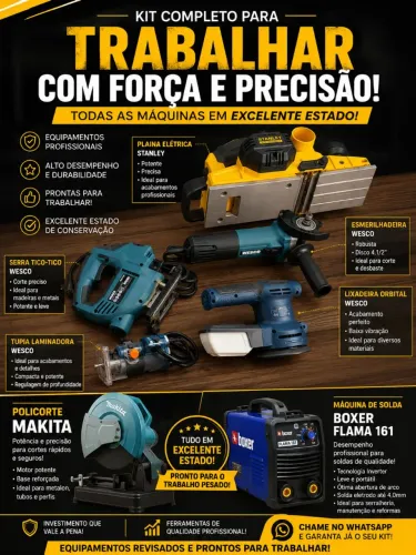 Máquinas para  serralheria e marcenaria 