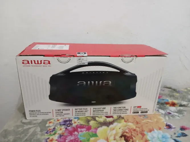 Caixa aiwa bombox plus 200w