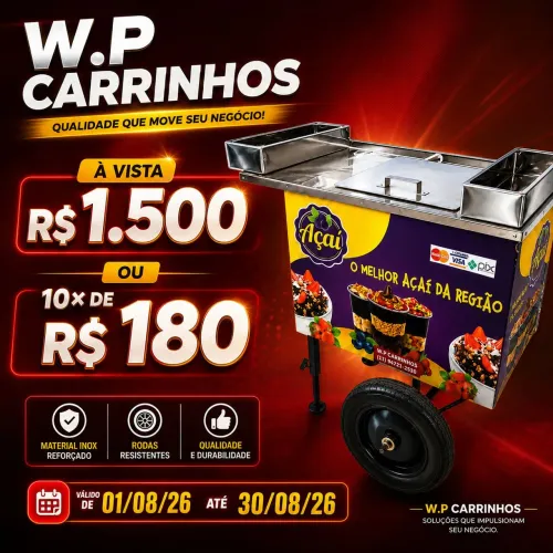Carrinhos de açaí