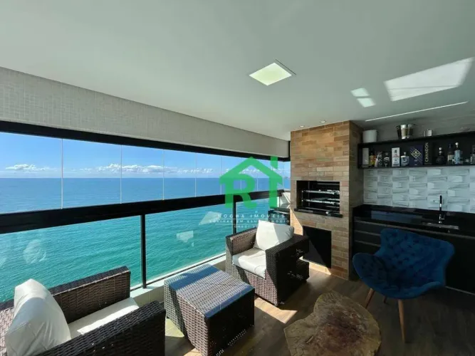 Apartamento frente mar com 3 quartos (3 suítes), 2 vagas e lazer à venda em Pitangueiras, 