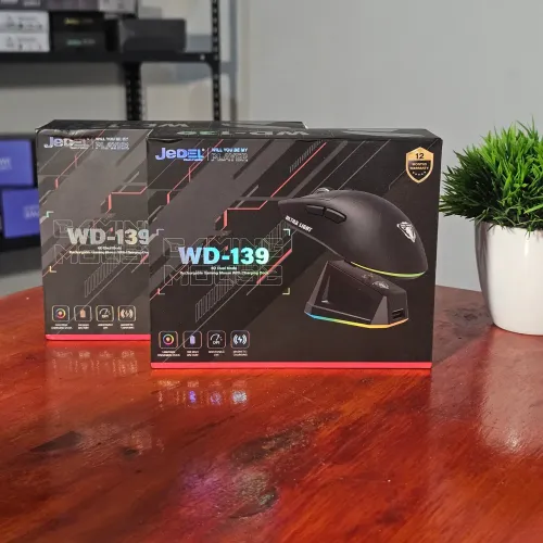 Mouse Gamer sem fio com Dock de carregamento