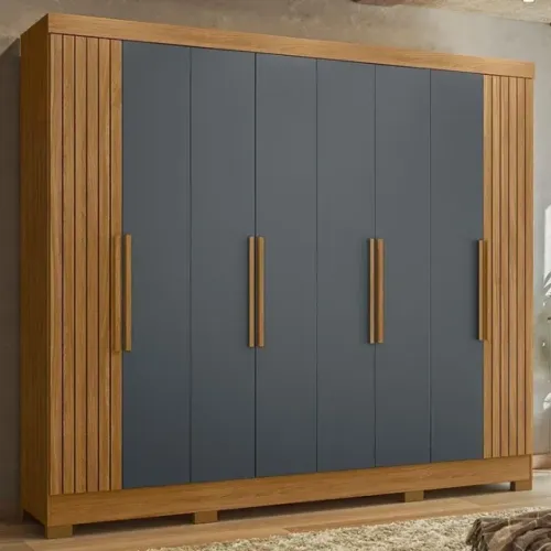 GUARDA ROUPA CASAL 8 PORTAS COM MONTAGEM E FRETE GRÁTIS