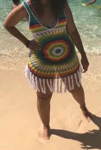 Saída de praia crochê