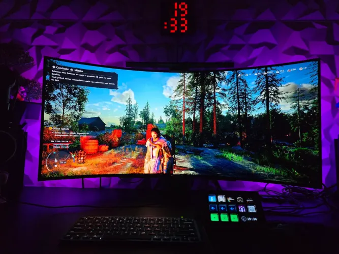 Monitor OLED LG 45 Ultrawide Curvo 240Hz 0,03ms (na garantia)