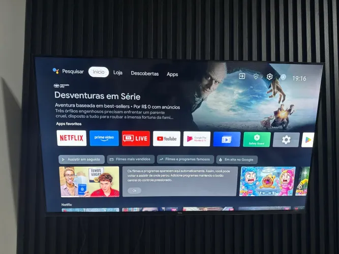 Tv Smart 43 4K TCL,Sistema Android 10 Meses Uso Impecável!