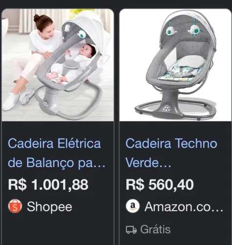 Cadeira de balanço elétrica Mastela