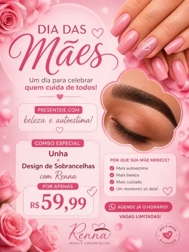 Design de sobrancelhas e unha ?