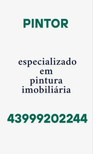 Pintor especialista imobiliária