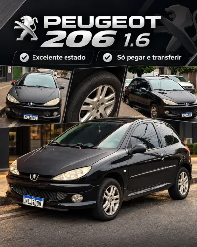 Peugeot 206 Allure 1.6 Flex 16V 3P 2008